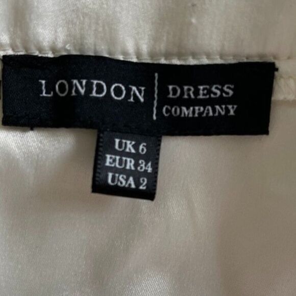 London Dress Company Chloe Beaded Dress in Ivory (Size:2) - Picture 6 of 13